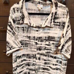 LuLaRoe CHARLIE Button Down Shirt 3XL